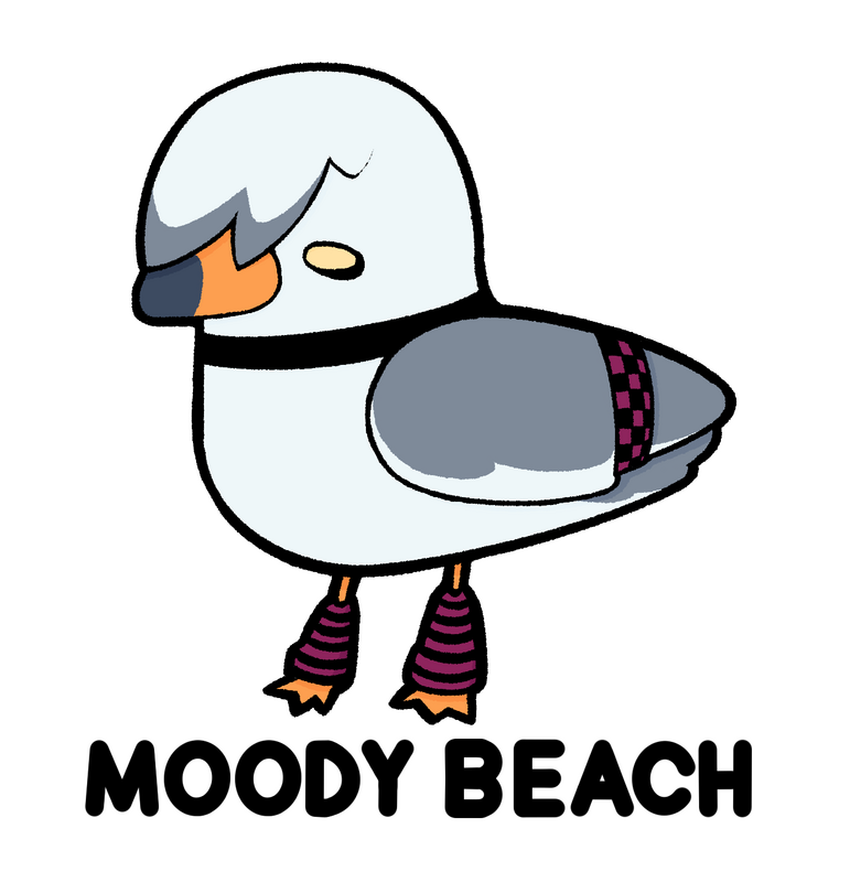 sticker design inspired by a beach I visit