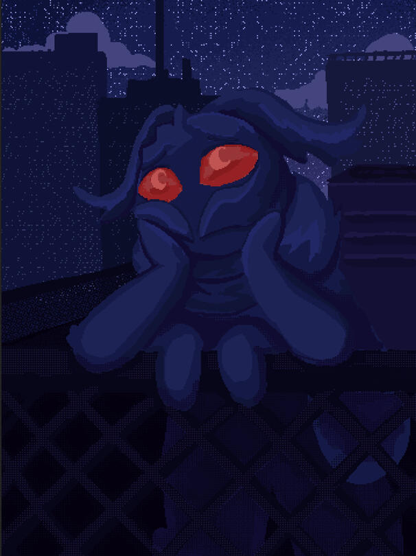 Pixel Art Mothman