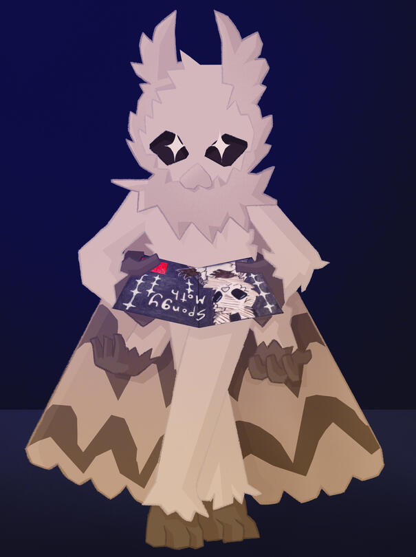 Mothman as a spongey moth.